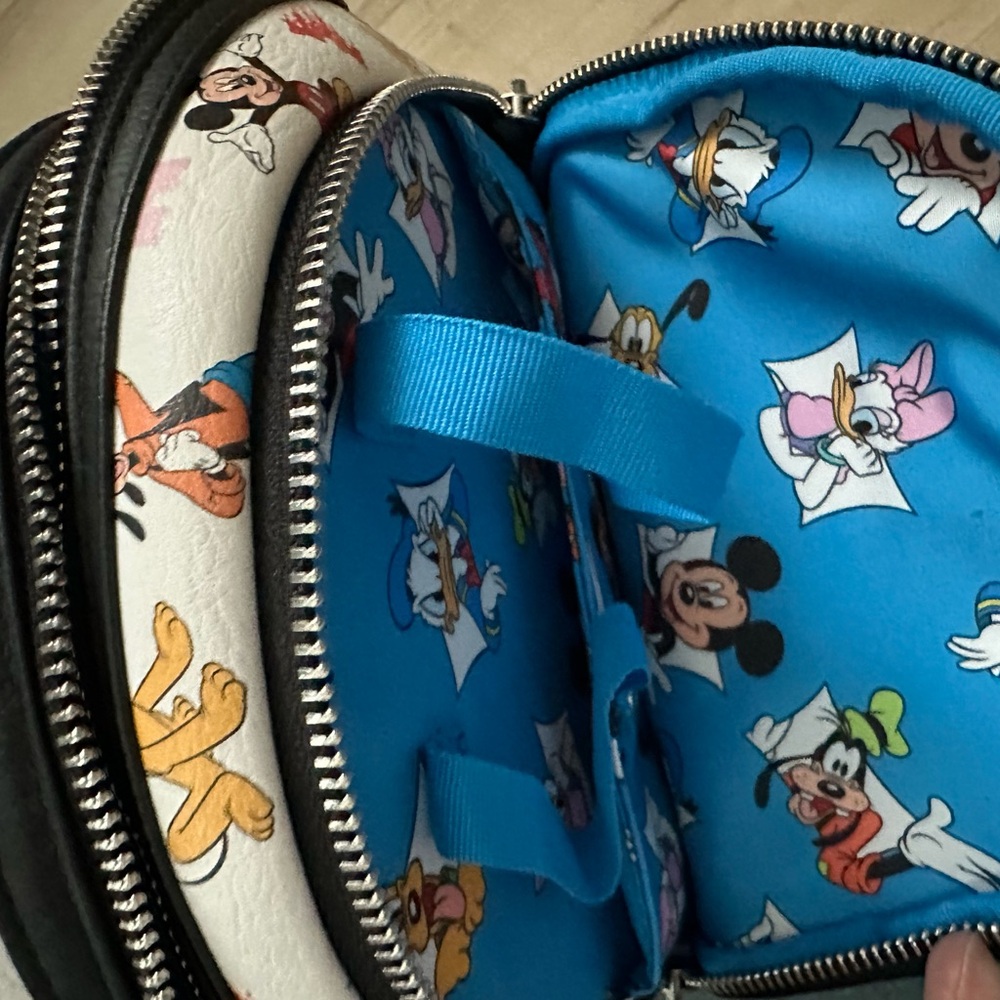 Loungefly Disney Character Print Backpack - White and Multicolor - Picture 16 of 16